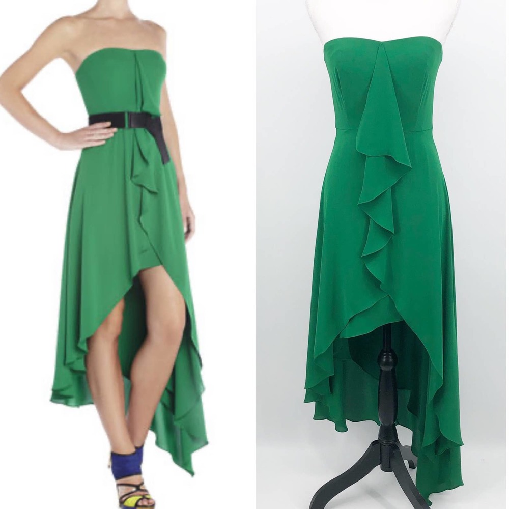 BCBGmaxazria Runway Serafina Ruffled Evening Dress